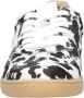 DWRS Poona leren sneakers met ponyhair en koeienprint zwart wit - Thumbnail 4