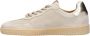 DWRS The label DWRS Dames Sneaker Beige Stof Leer - Thumbnail 4