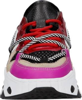 DWRS Saturnus chunky leren sneakers roze