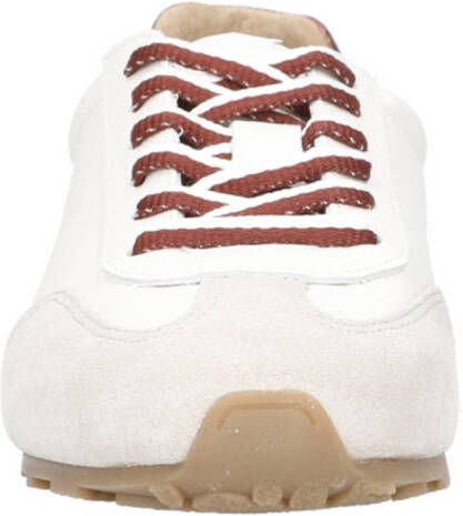 DWRS Sava leren sneaker wit beige