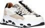 DWRS Titan chunky leren sneakers champagne zwart - Thumbnail 2