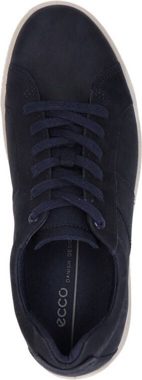 Ecco Byway leren sneakers donkerblauw