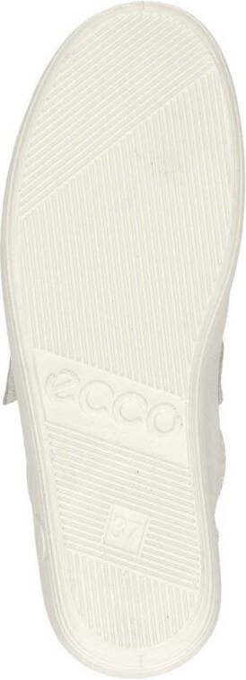 Ecco Comfort Soft 2.0 leren klittenbandschoenen ecru