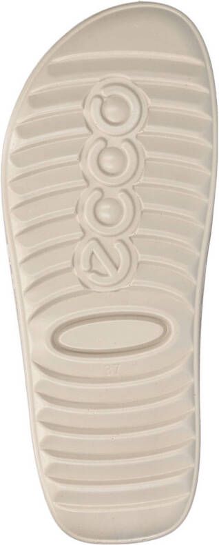 Ecco Cozmo leren sandalen beige