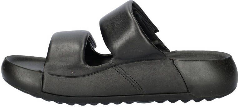 Ecco Cozmo leren slippers zwart