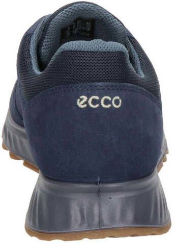 Ecco Exostride nubuck veterschoenen blauw