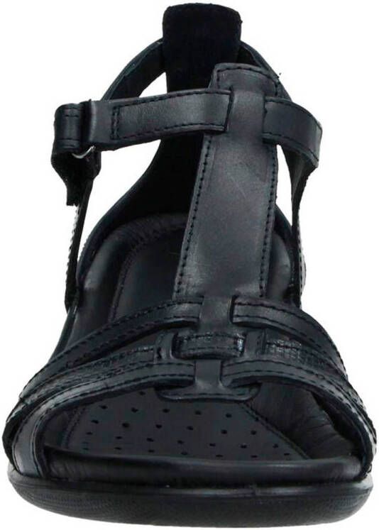 Ecco Flash leren sandalen zwart