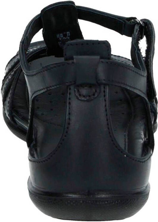 Ecco Flash leren sandalen zwart