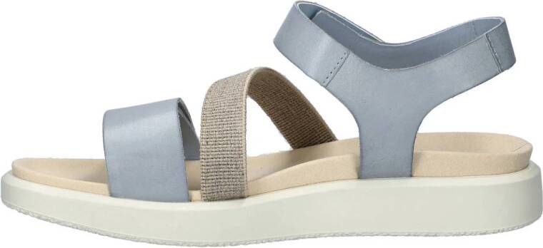Ecco Flowt W leren sandalen lichtblauw