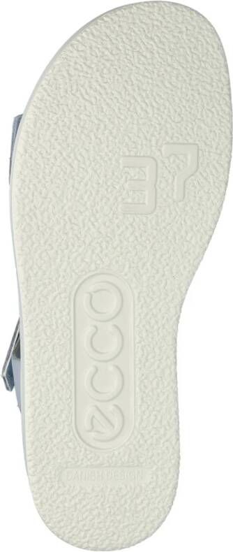 Ecco Flowt W leren sandalen lichtblauw