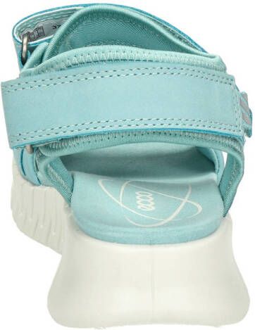 Ecco Gruuv Sol nubuck sandalen lichtblauw