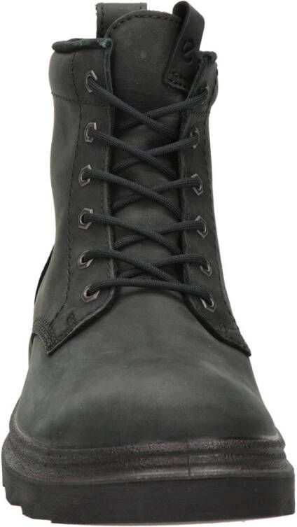 Ecco leren veterboots zwart