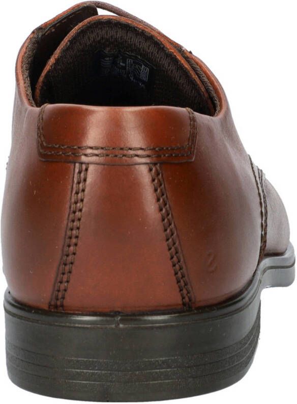 Ecco Melbourne leren veterschoenen bruin