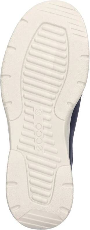 Ecco nubuck instappers donkerblauw