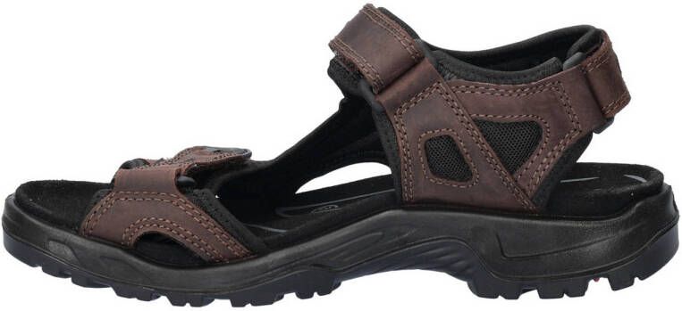 Ecco Off-Road nubuck sandalen bruin