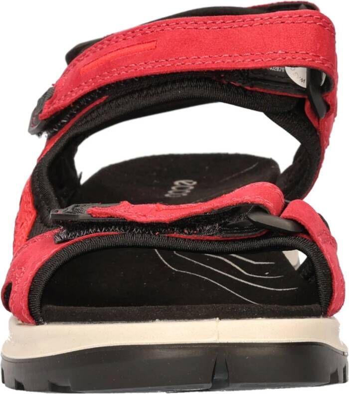 Ecco Offroad Atmos nubuck sandalen rood zwart