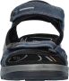 Ecco Offroad nubuck sandalen blauw - Thumbnail 3