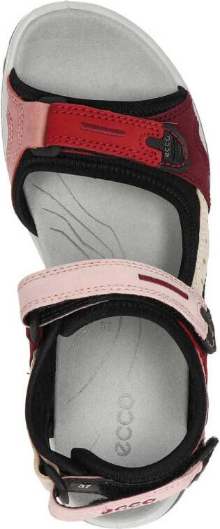 Ecco Offroad suède outdoor sandalen rood roze