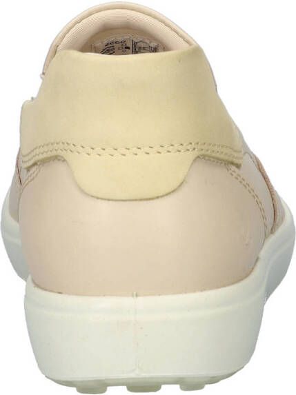 Ecco Soft 7 leren instappers beige