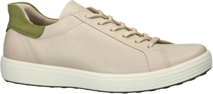Ecco Soft 7 leren sneakers beige