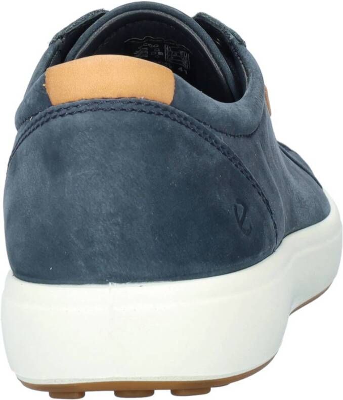 Ecco Soft 7 nubuck sneakers donkerblauw