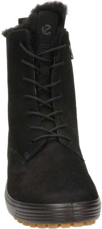 Ecco Soft 7 Tred nubuck veterboots zwart