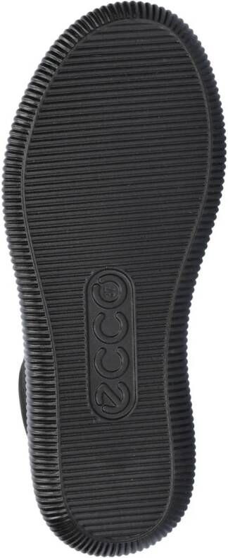 Ecco Soft Zero leren sneakers zwart