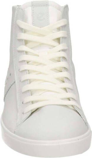 Ecco Street Lite M comfort hoge leren sneakers wit