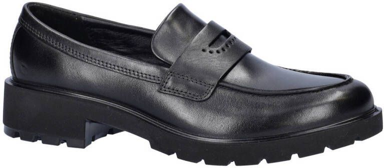 Ecco Vienna chunky leren loafers zwart