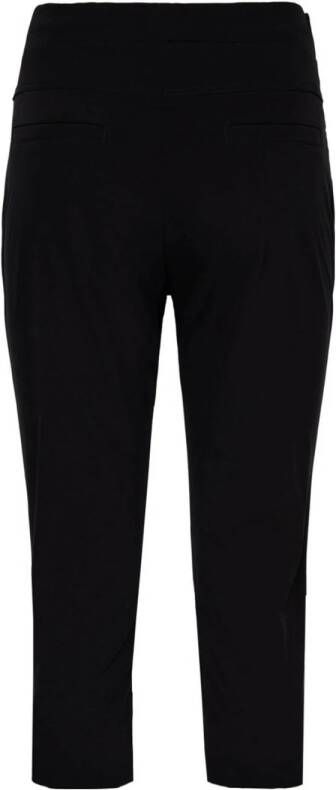 &Co Woman travelstof slim regular waist broek zwart