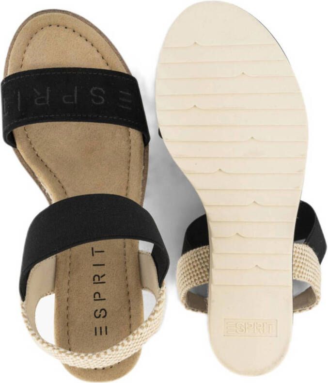 ESPRIT espadrilles zwart