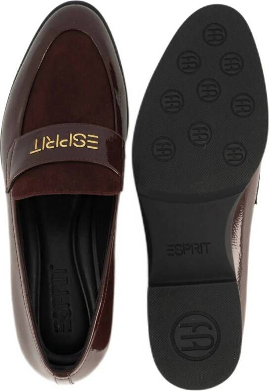 ESPRIT lak loafers bordeaux