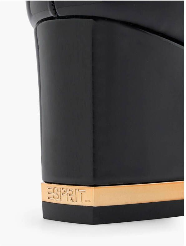 ESPRIT lak pumps zwart goud