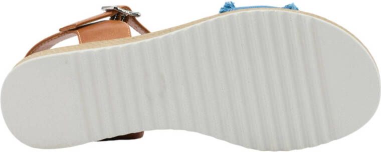 ESPRIT sandalen blauw cognac