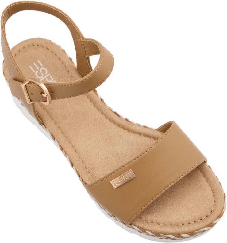 ESPRIT sandalen lichtbruin