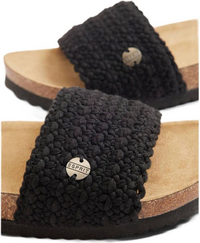 ESPRIT slippers zwart