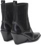 Fabienne Chapot Zwarte Leren Puntige Neus Enkellaarzen Black Dames - Thumbnail 5