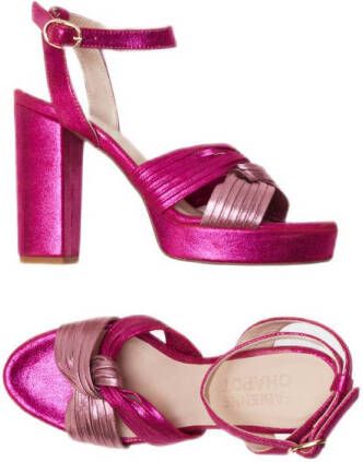 Fabienne Chapot Nolita leren sandalettes roze