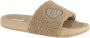 Fila badslippers van imitatiebont taupe - Thumbnail 2