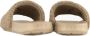 Fila badslippers van imitatiebont taupe - Thumbnail 3