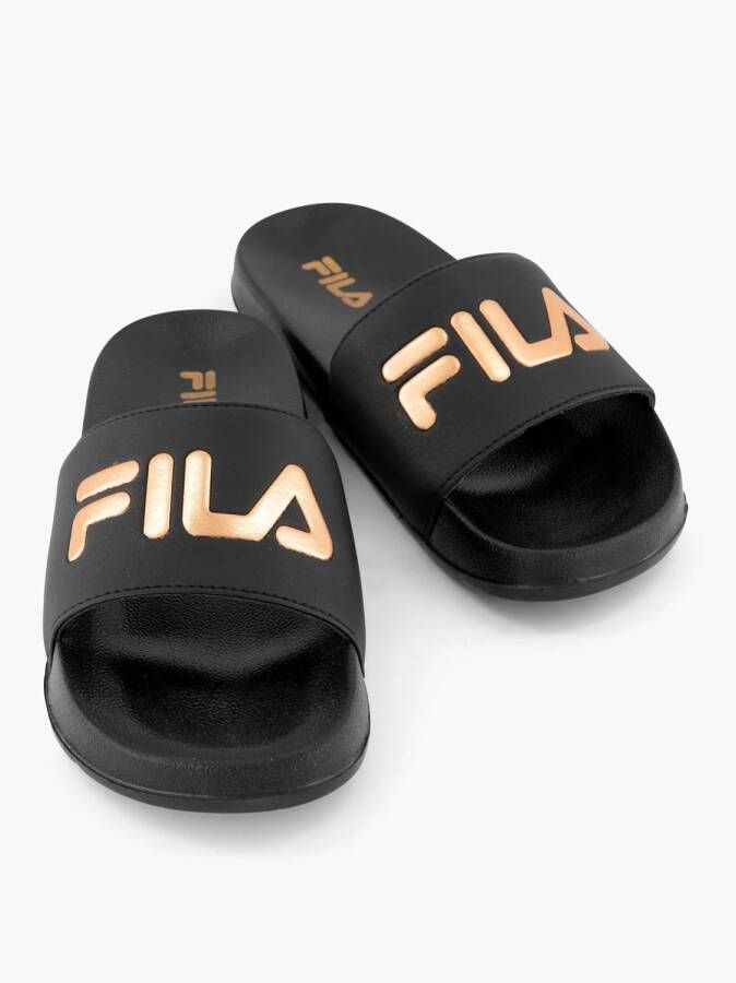 Fila badslippers zwart goud