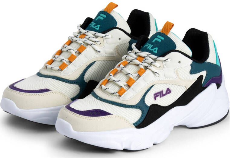 Fila Collene sneakers ecru donkerblauw aqua