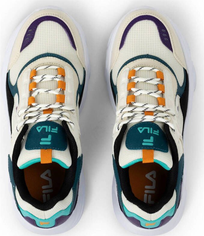 Fila Collene sneakers ecru donkerblauw aqua