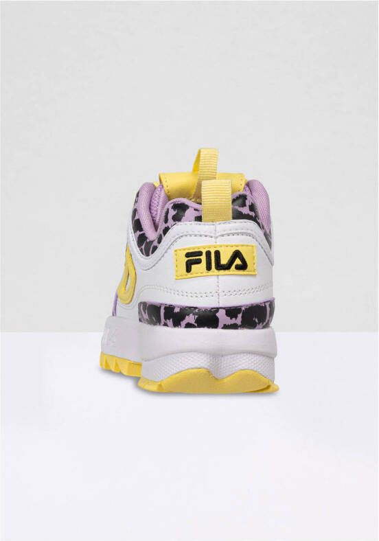 Fila Disruptor F sneakers wit geel roze