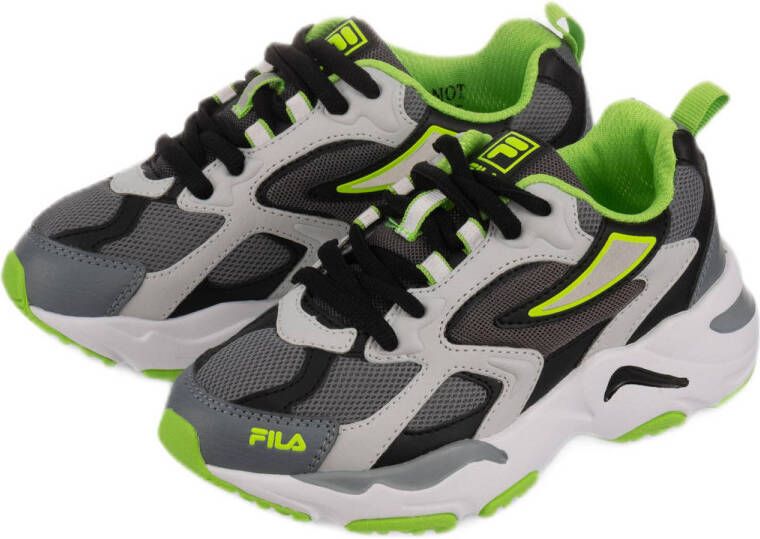 Fila Ray Tracer sneakers antraciet limegroen