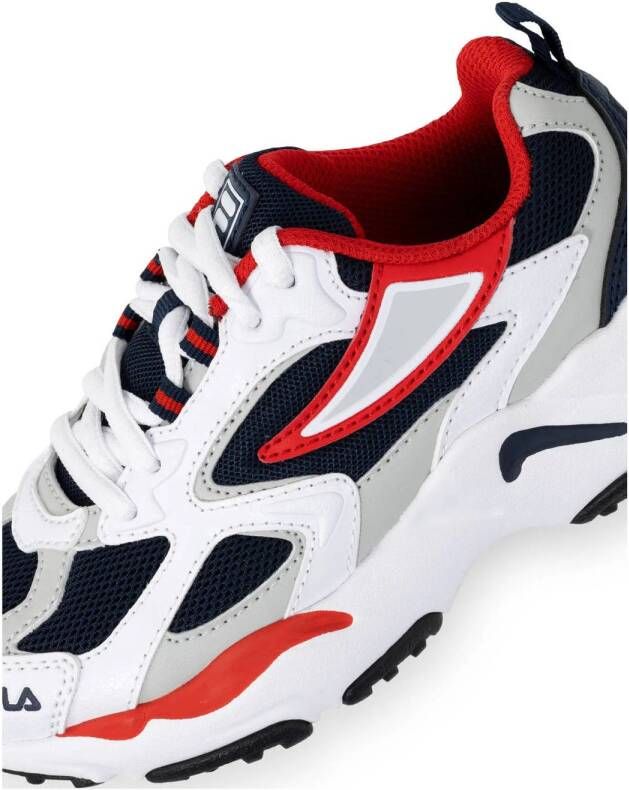 Fila Ray Tracer sneakers wit donkerblauw rood
