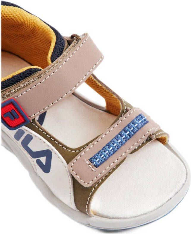 Fila sandalen bruin wit