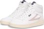 Fila Dames Hoge Sneakers Synthetisch Leer White Dames - Thumbnail 3