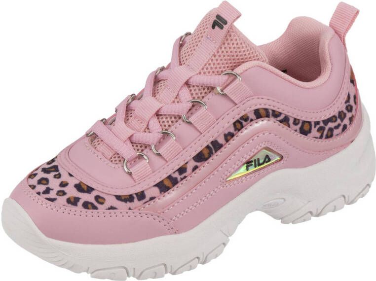 Fila Strada A sneakers dierenprint roze zwart