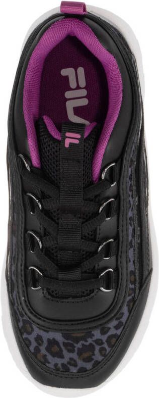 Fila Strada A sneakers dierenprint zwart fuchsia